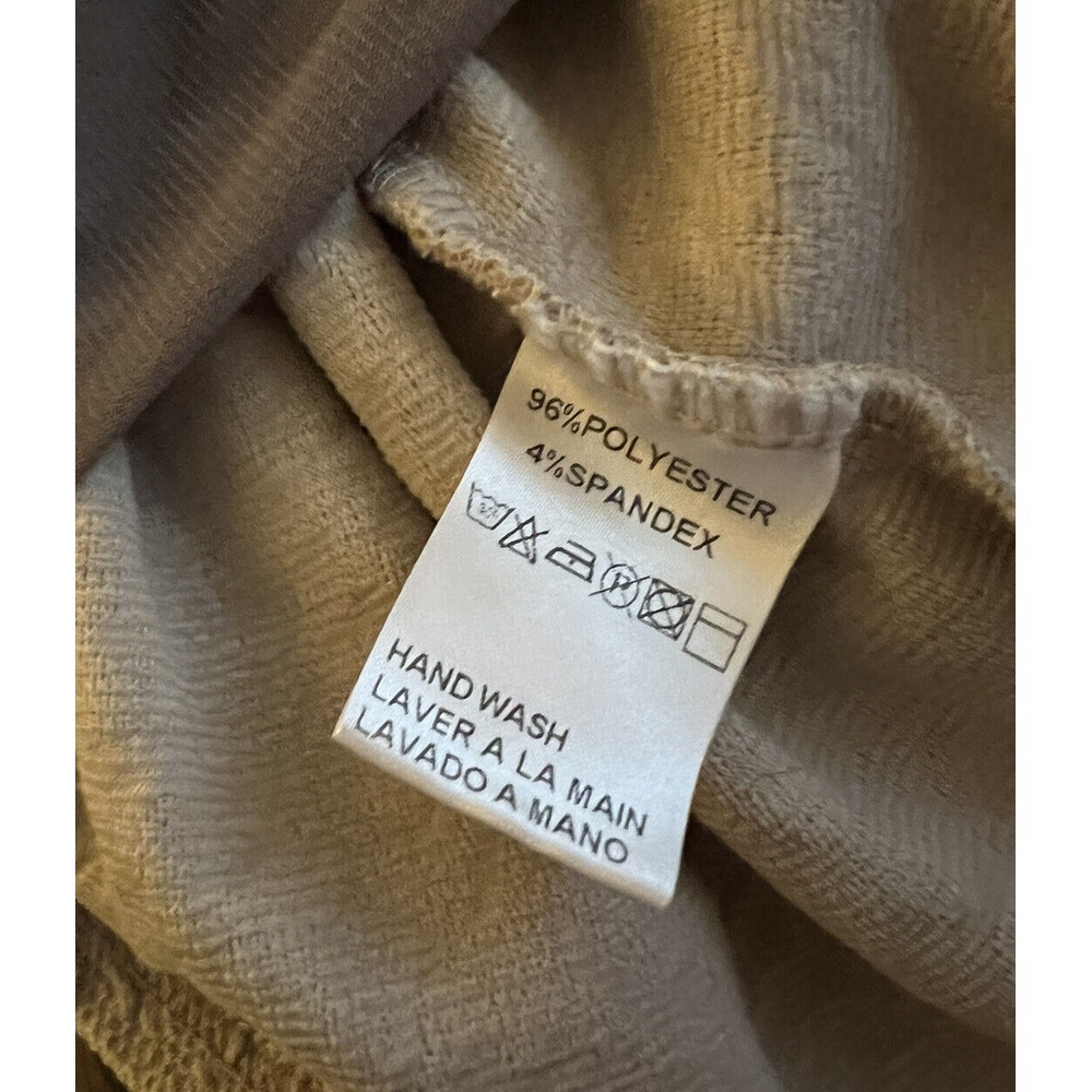 Forla Paris French Designer Taupe Embellished Ruffle Shirt Sz Med  AS IS READ! - Picture 10 of 10